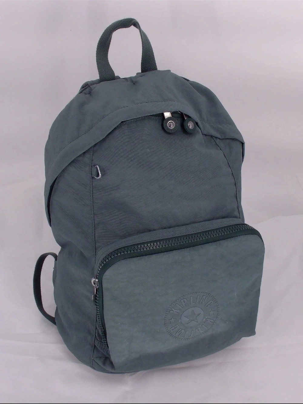Vintage KIPLING Large 15" Blue Green Backpack Cute!